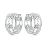 White Gold Plated Inifinite Love Hoop Earring Cartilage Earrings Lightweight